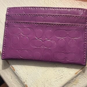 Purple Embossed Card Holder